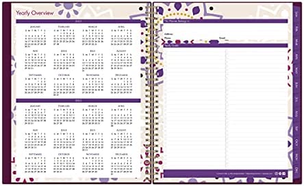 Blue Sky 2022 Weekly & Monthly Planner, 8.5" x 11", Flexible Cover, Wirebound, Gili (117889-22) - Image 4